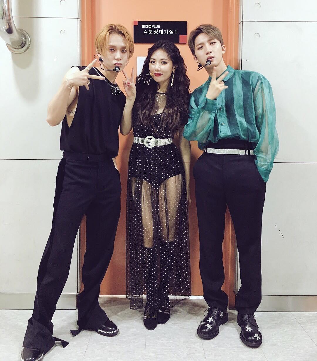 DAWN、泫雅、Hui(左起)曾組Triple H。(圖/翻攝自cube_triple_h IG)