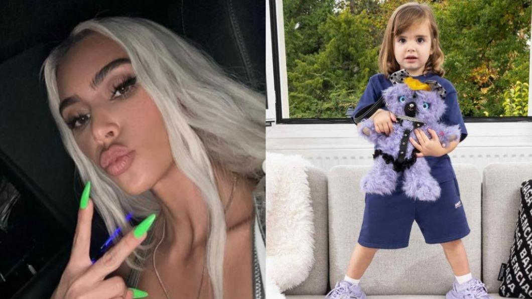 翹臀金」金卡戴珊（Kim Kardashian）疑似與巴黎世家切割，原因是形象照有性暗示之意。（圖／翻攝自金卡戴珊IG、Twitter@shoe0nhead）