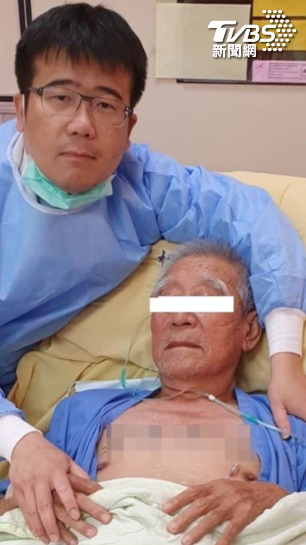 老人家最後順利完成手術,恢復健康。(圖/榮總桃園分院提供)