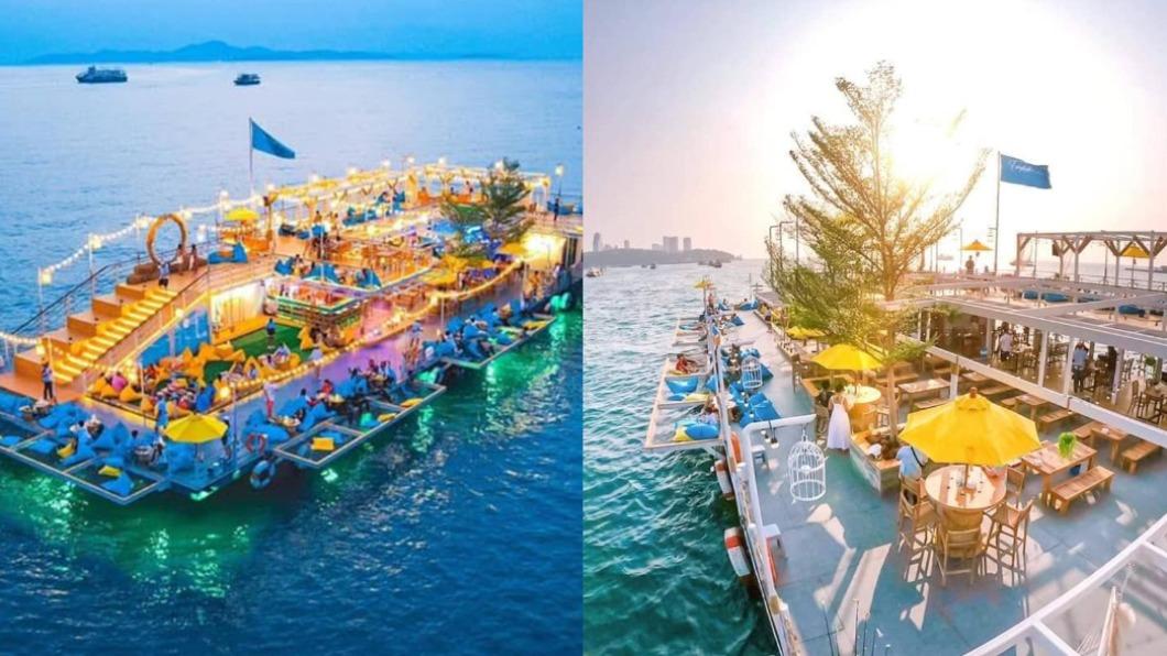 泰國海上漂浮咖啡廳!無敵海景環繞座位 還可體驗釣魷魚