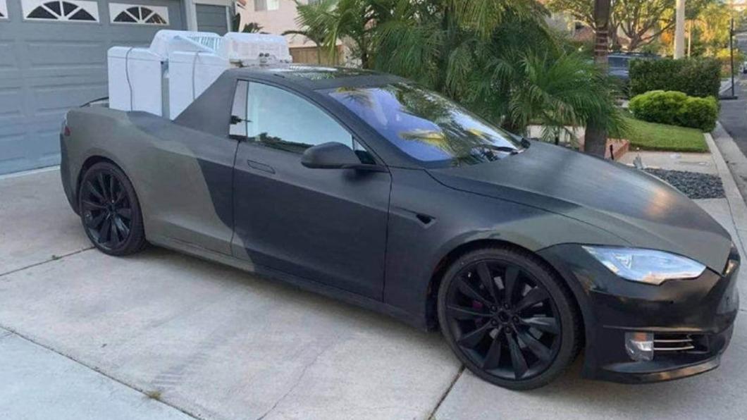 特斯拉竟變皮卡！車友自改Model S　帥氣兼顧實用性
