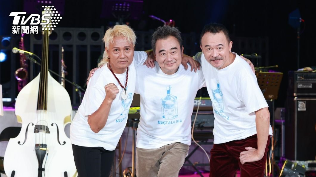 阿Van(左起)、陳昇及黃連煜組成的「新寶島康樂隊」演出遭取消。(圖/TVBS資料照片)