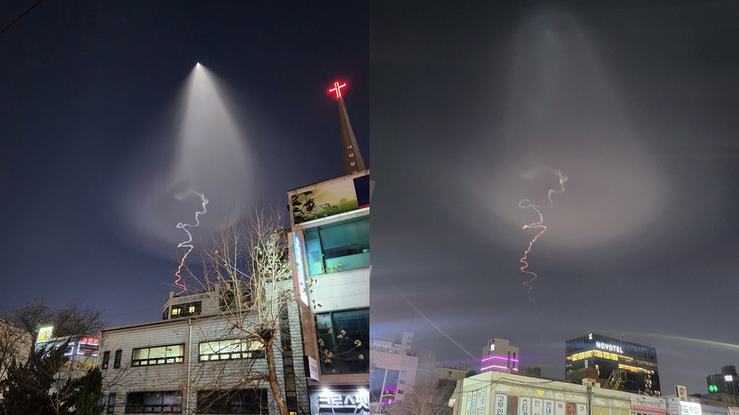 南韓全國目擊不明飛行物！網驚「UFO」？　國防部急回應