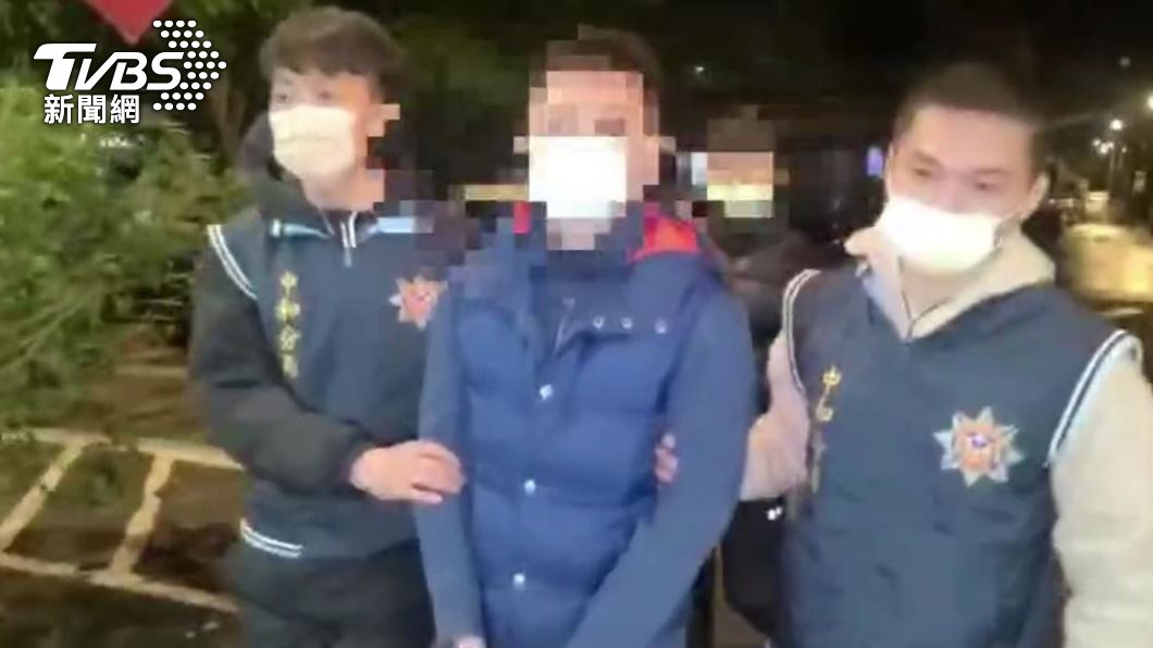 張姓男子和友人遭逮。(圖/TVBS)