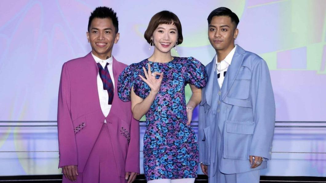 阿拉斯(左起)、Lulu、布萊克薛薛將同台主持台北跨年。(圖/臺北市政府提供)