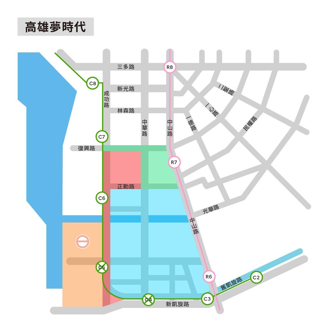 2023 Uber 跨年管制地圖。(圖/Uber提供)