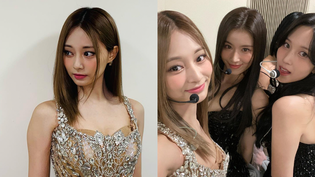 周子瑜與TWICE成員一同合照。(圖/翻攝自周子瑜IG)