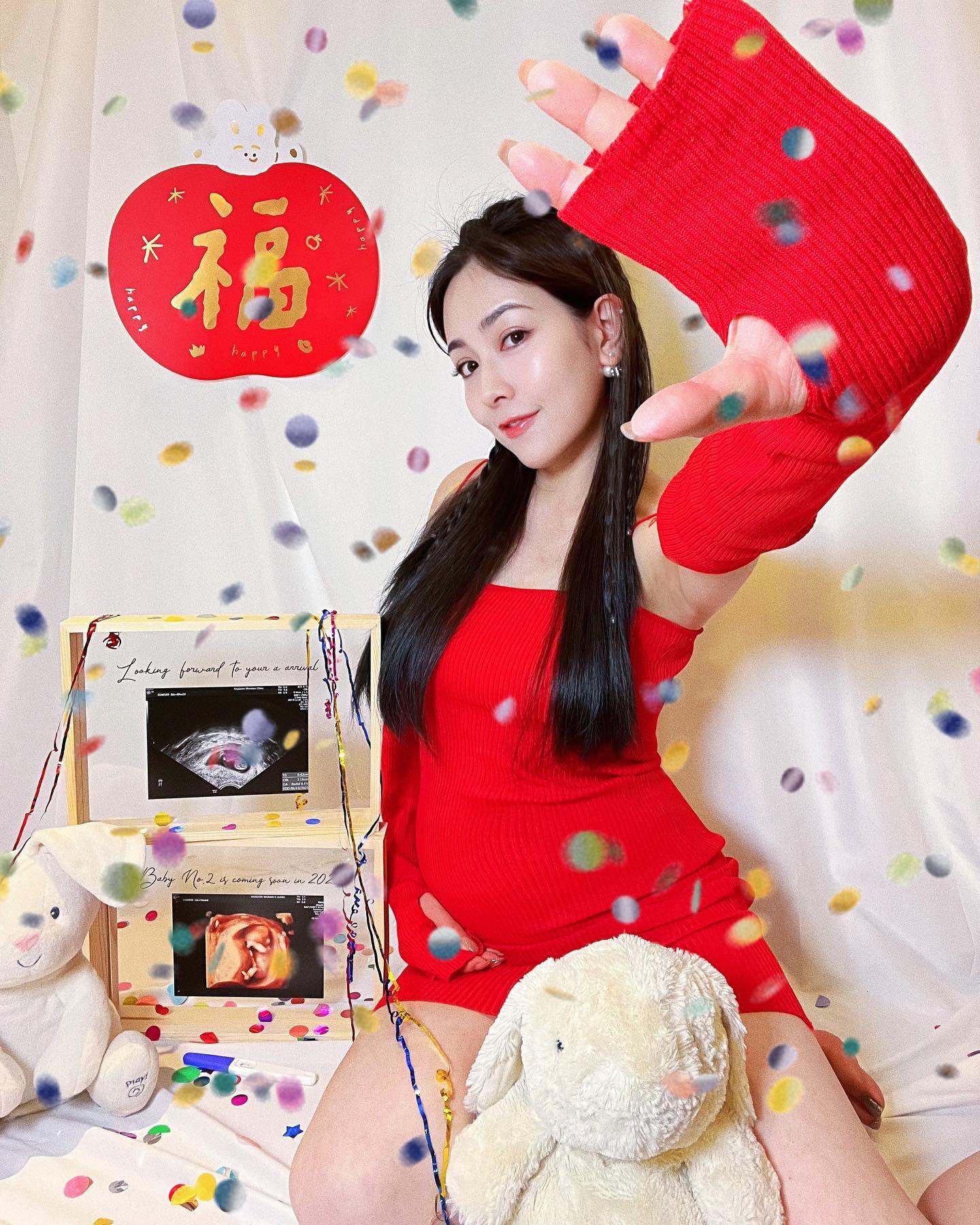 丁巧唯甜曬超音波照。(圖/翻攝自丁巧唯臉書)