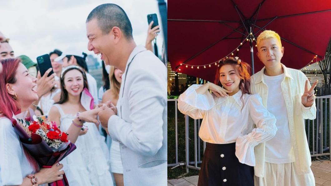 董仔去年答應男友海力的求婚。(圖/翻攝自@donehannah IG)