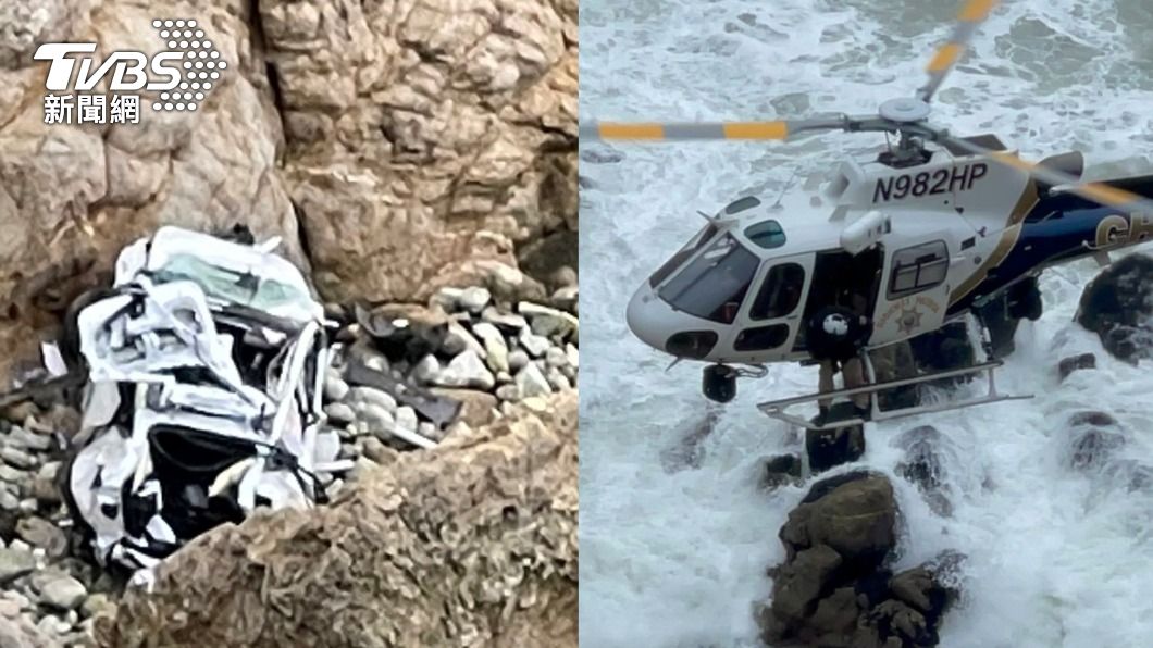 特斯拉墜加州76m「魔鬼坡」全毀! 車內4人奇蹟生還