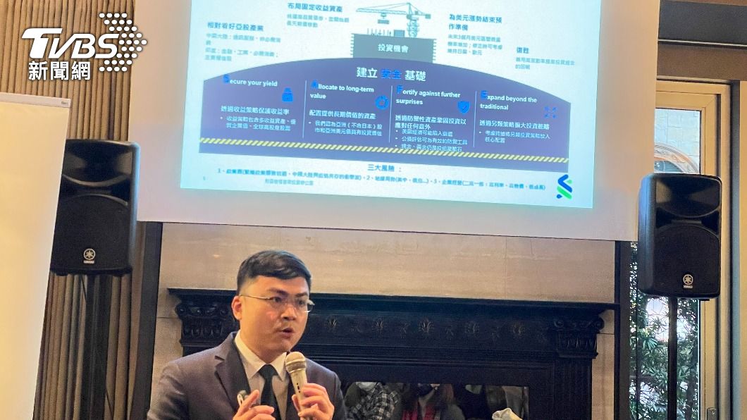 劉家豪分享2023年投資策略。(圖/王翊綺攝)