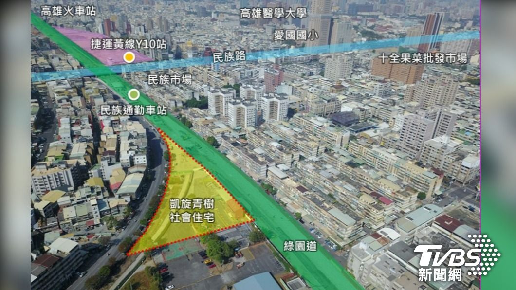 社宅地點。（圖／高雄市都發局提供）