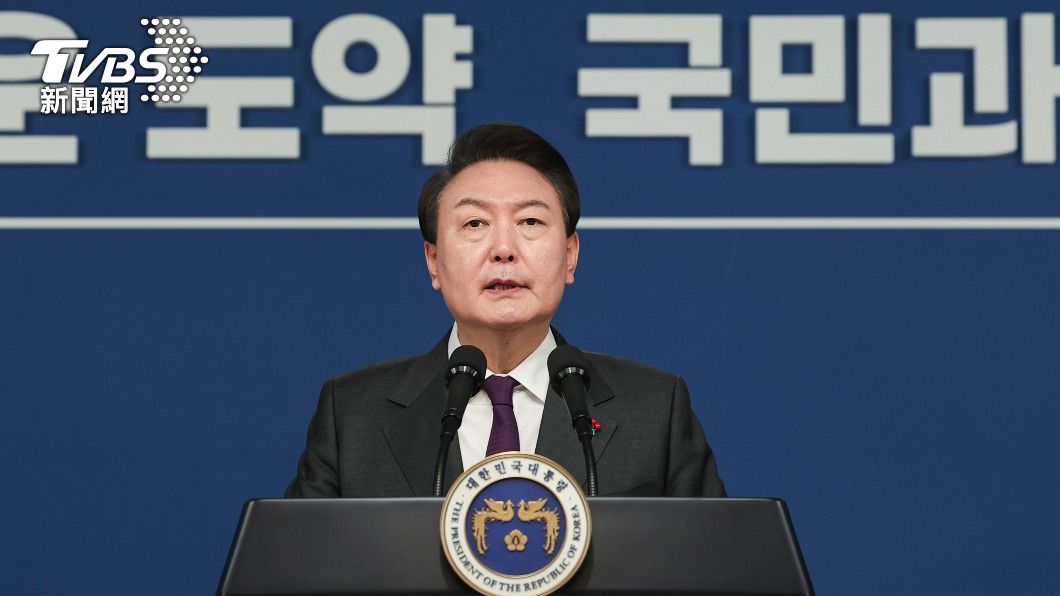 南韓總統尹錫悅表示,若北韓再侵犯南韓領土,將終止兩國之間的《919軍事協議》。(圖/達志影像美聯社)