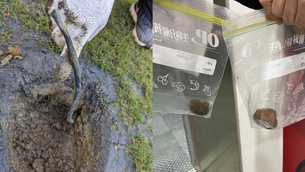 新竹棒球場場勘陸續挖到廢棄電線、石頭。(圖/新竹市政府提供)