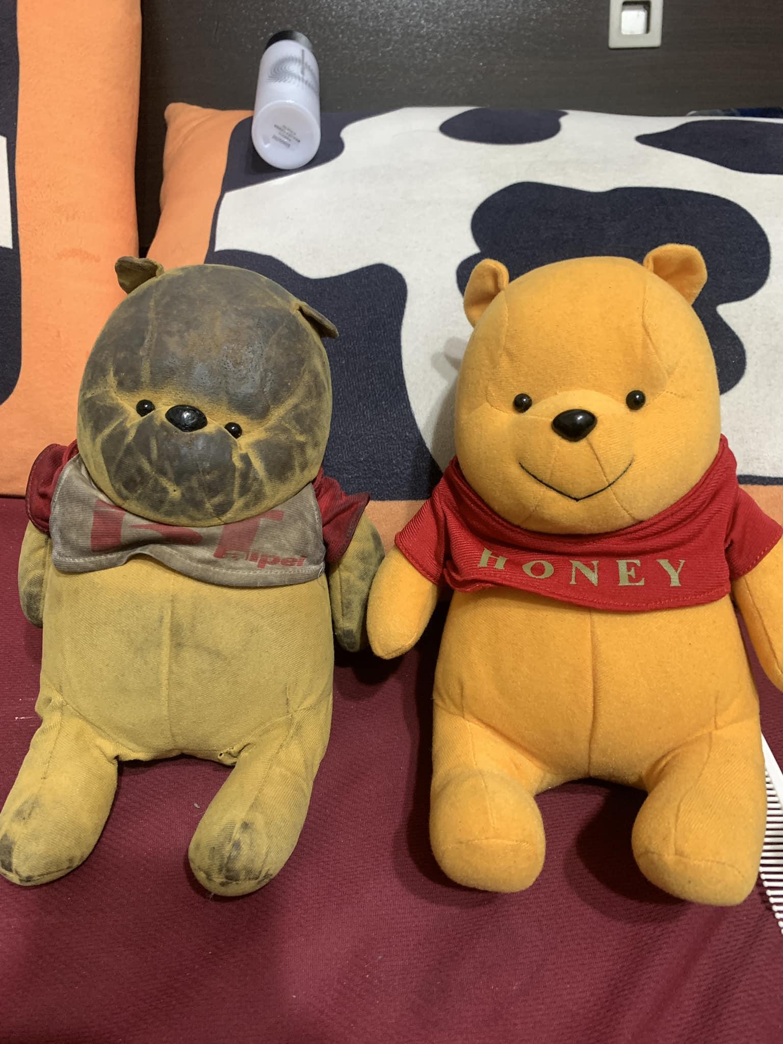 網友紛紛笑虧「維尼去採礦」、「包青天版維尼」。(圖/翻攝自爆廢公社二館)