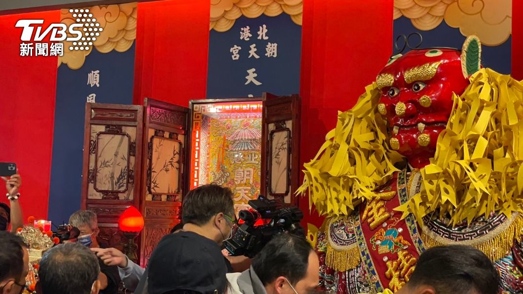 北港朝天宮媽祖鑾座駐駕。(圖/王翊綺攝)