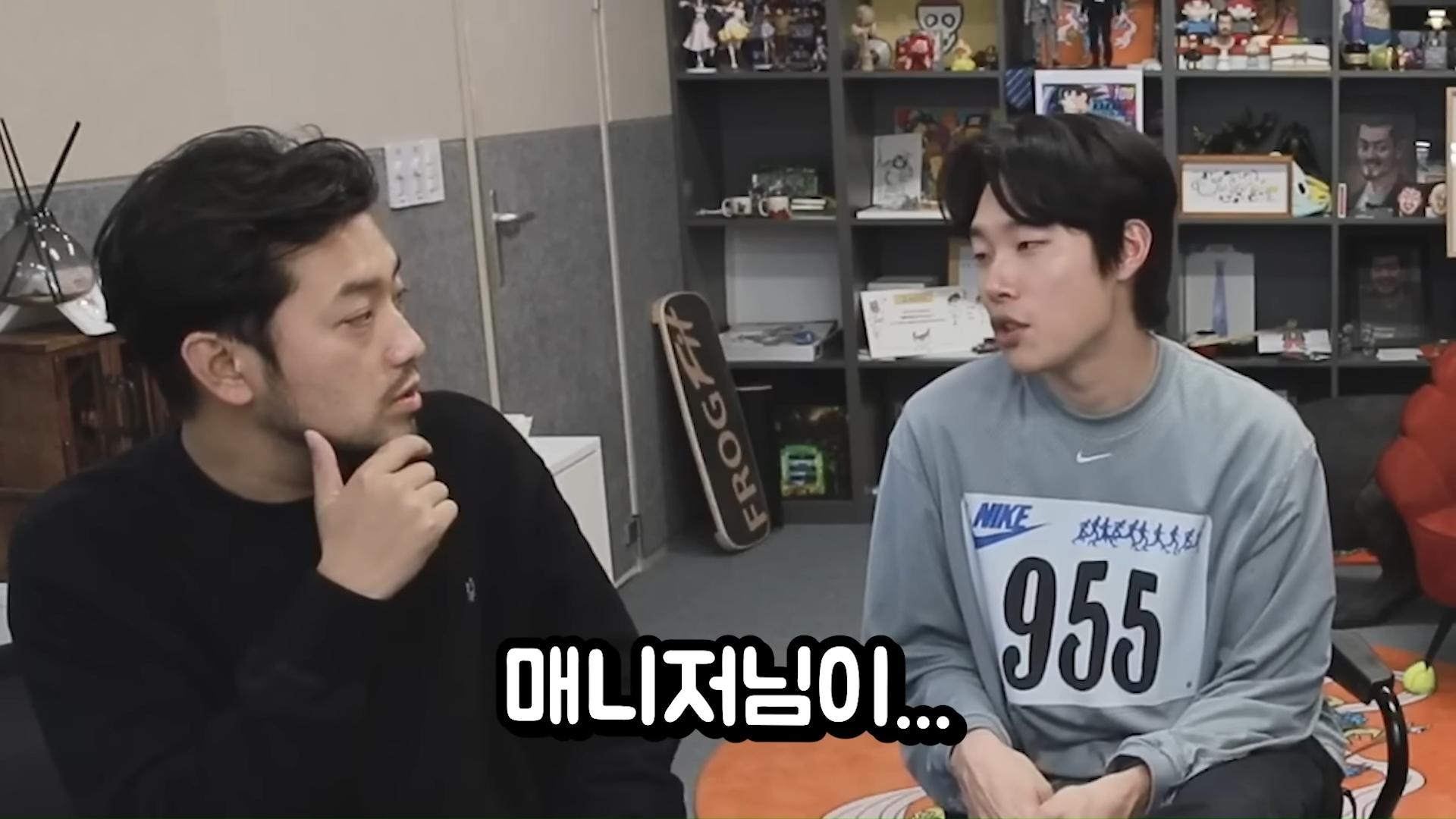 柳俊烈使用環保餐具,卻自招丟給經紀人洗。(圖/翻攝自침착맨YouTube)