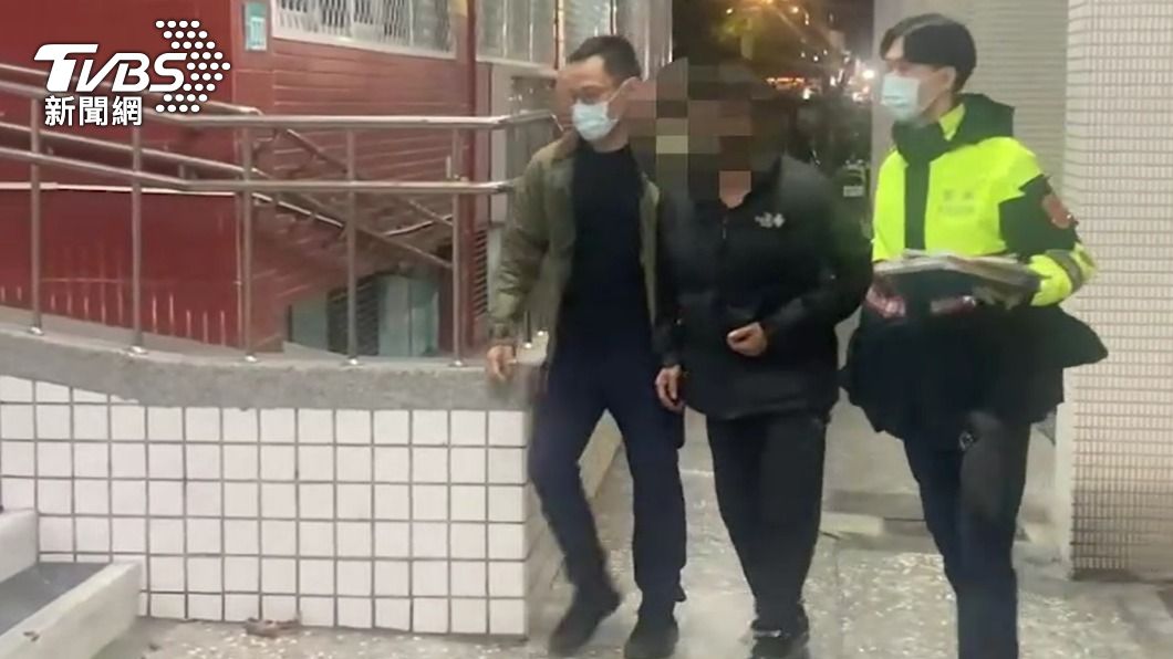警方訊後將喬男移送士林地檢署偵辦。（圖／TVBS）