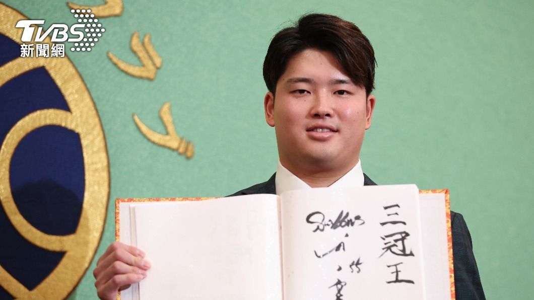日職史上最年輕三冠王村上宗隆。(圖/達志影像美聯社)