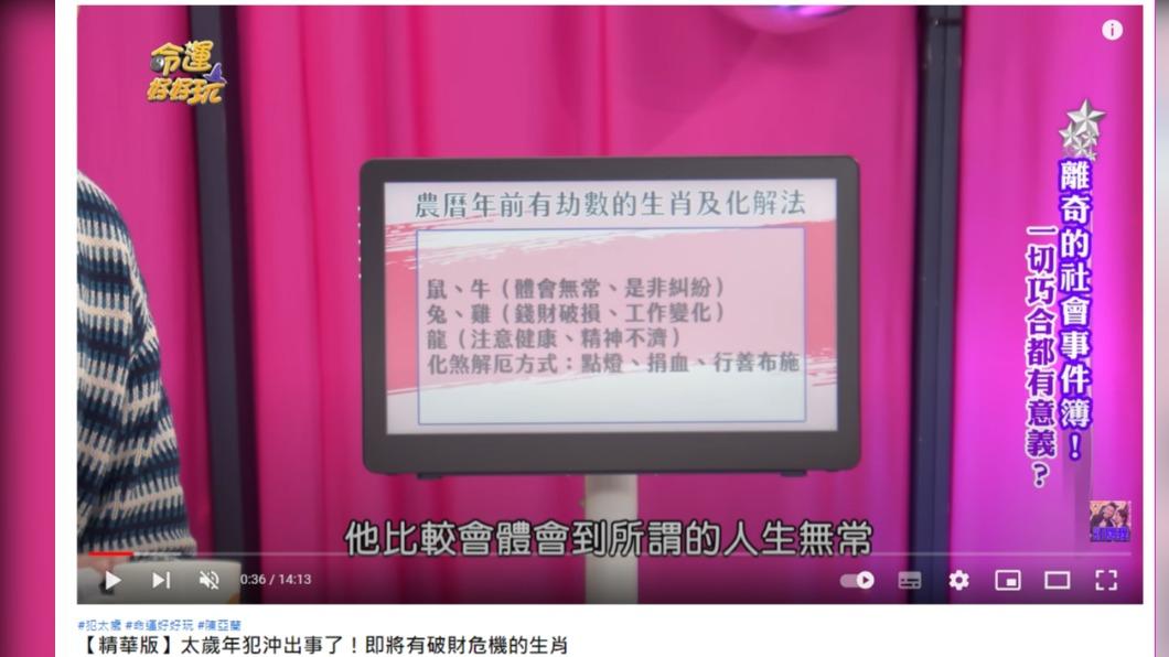 5生肖不但破財,身體還會出狀況。(圖/翻攝自命運好好玩官方頻道YouTube)