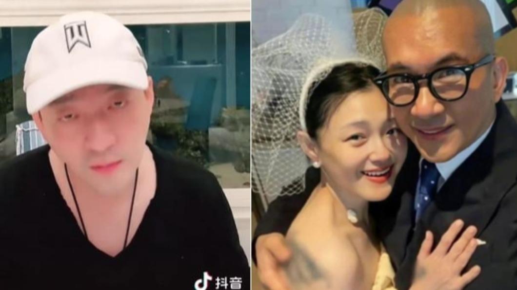 汪小菲開直播罵大S時,眼神相當犀利。(圖/翻攝自微博)