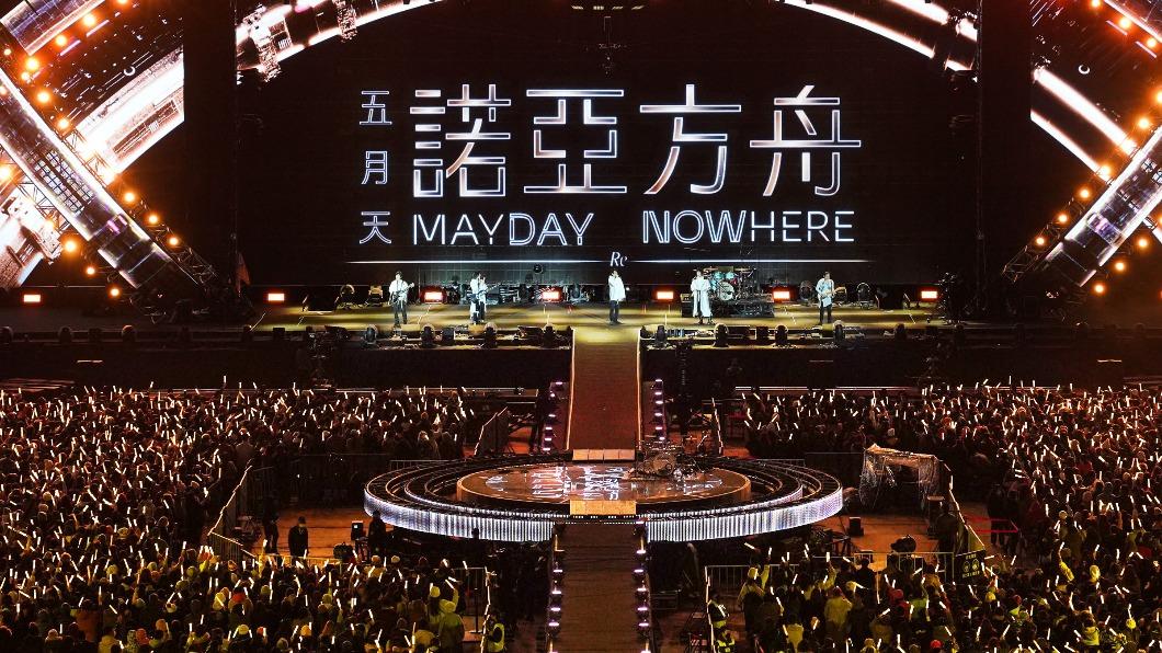 諾亞方舟復刻演唱會桃園站來到最終場，五月天也毫無保留地盡情演出。（圖／相信音樂提供）