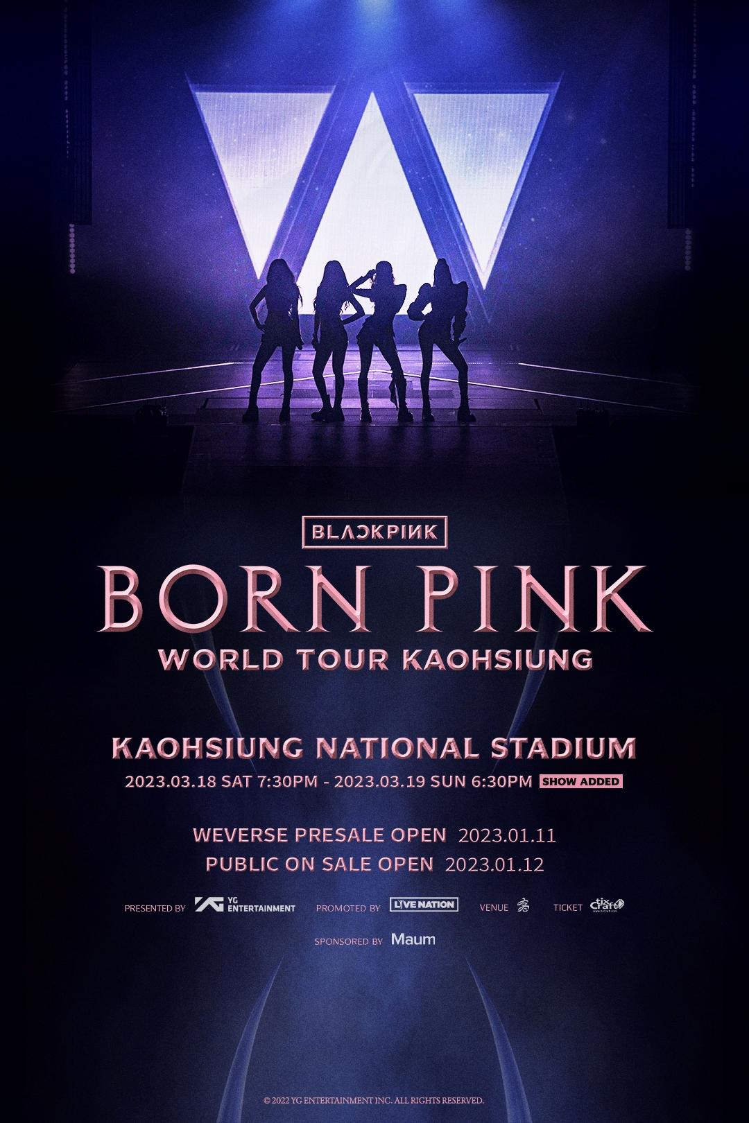 理想國9日宣布BLACKPINK演唱會加場。(圖/翻攝自Live Nation Taiwan理想國臉