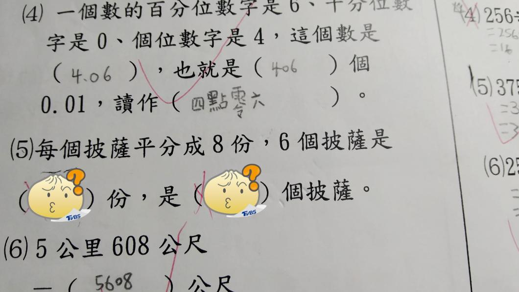 到底幾個披薩?小四數學題考倒一票人 神人曝1關鍵秒解