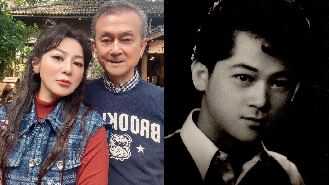 王彩樺曾分享父親年輕時照片,對比現在86歲依舊帥氣不減。(圖/翻攝自王彩樺臉書)