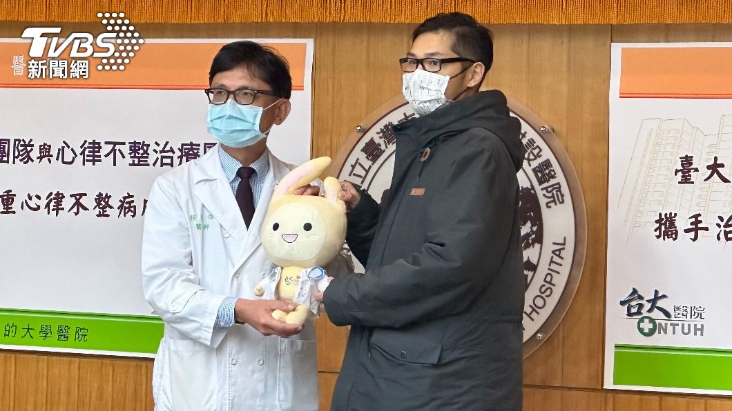 台大醫院為廖先生進行心臟衰竭併心律不整手術。(圖/許稚佳攝)