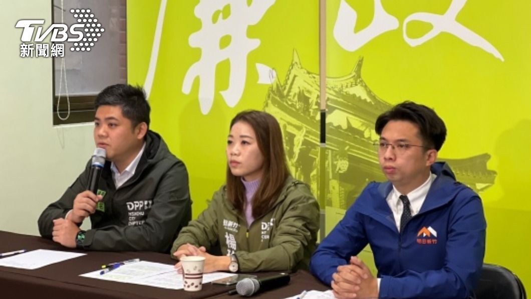 新竹市綠營黨部呼籲黨中央應開除王世堅黨籍。（圖／中央社）