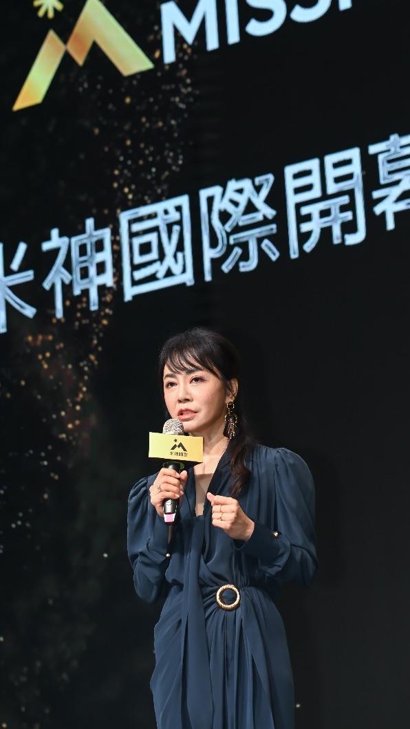 群星瑞智董事長柴智屏出席米神國際開幕記者會。(圖/米神國際提供)