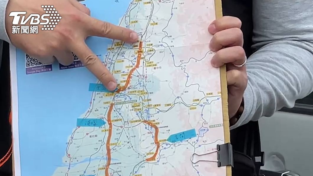 往年名間交流道封閉造成塞車。(圖/TVBS)