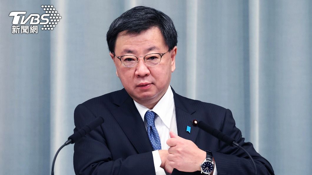 日本官房長官松野博一。(圖/達志影像美聯社)
