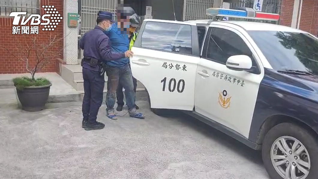 蔡男當場被逮捕歸案。(圖/TVBS)