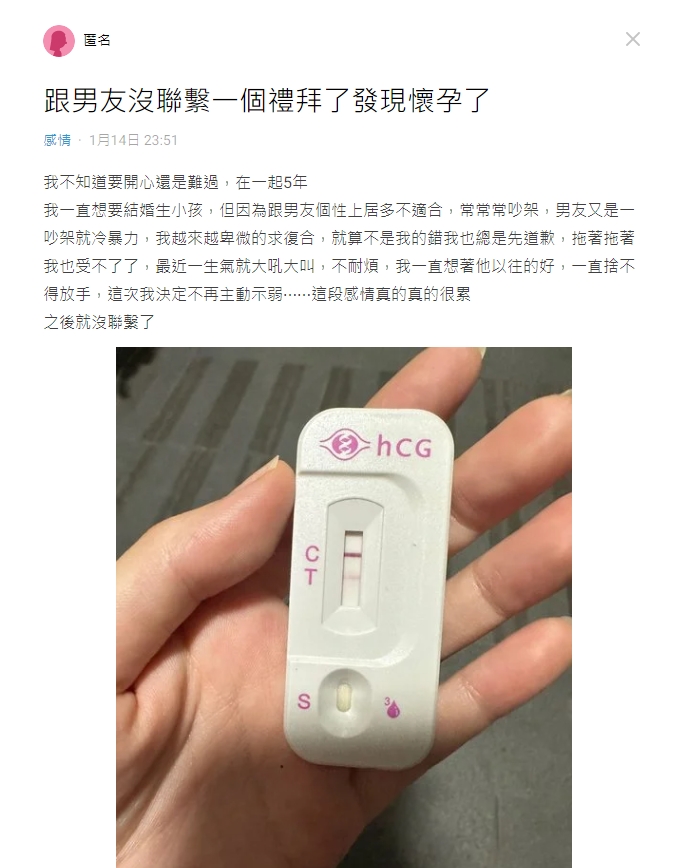 原PO發文詢問網友們意見。(圖/翻攝自Dcard)
