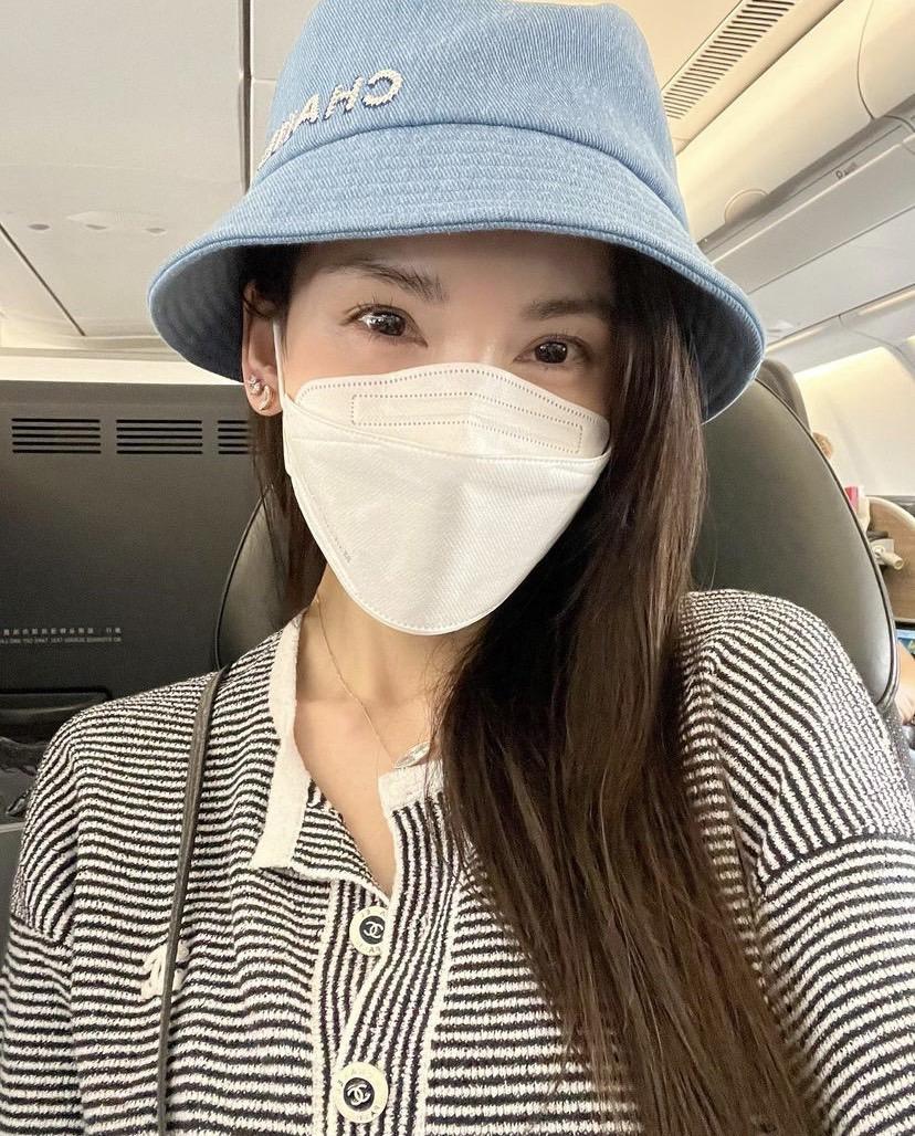 陳若儀曬出搭機照片。（圖／翻攝自陳若儀IG）