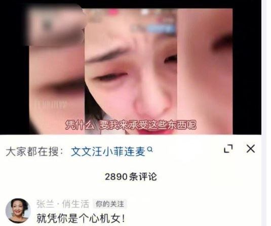 張蘭嗆張穎穎心機女。（圖／翻攝自微博）