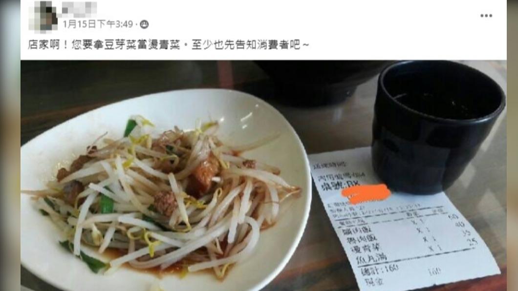 網友認為,燙青菜是豆芽菜很傻眼。(示意圖/shutterstock達志影像)