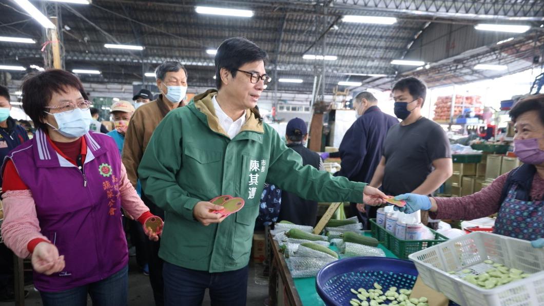春節前陳其邁視察果菜市場 確認供應量足價穩