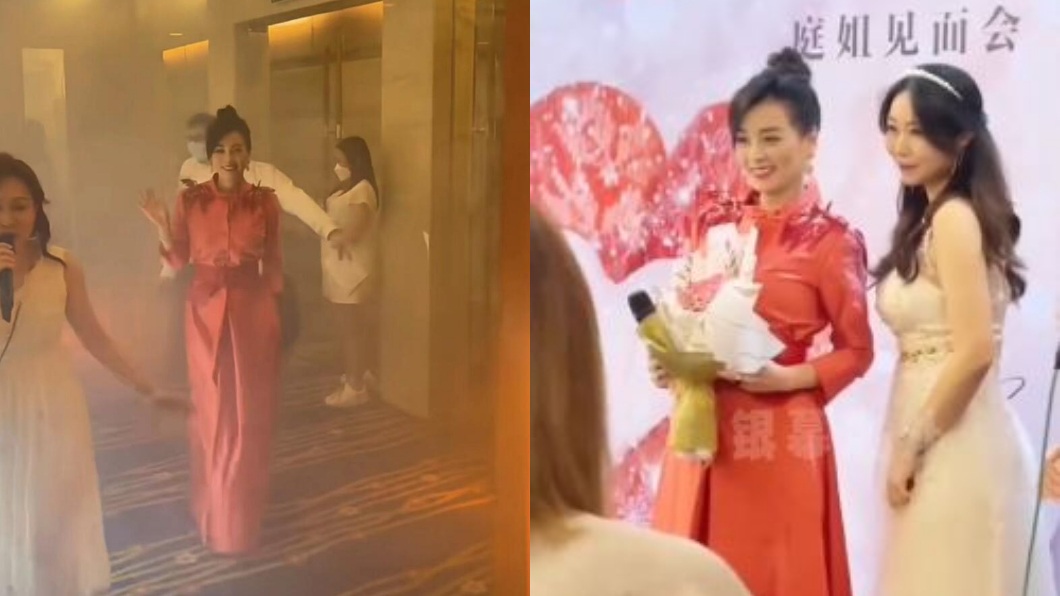 張庭出席時氣色神清氣爽。(圖/翻攝自微博)