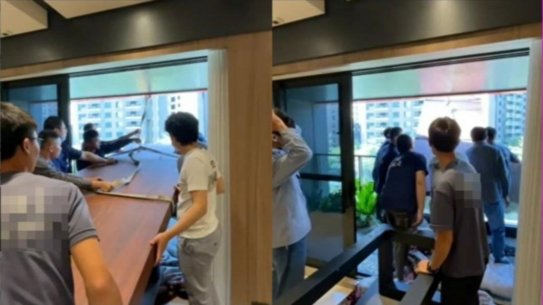 吊掛現場。（圖／翻攝自記者爆料網）