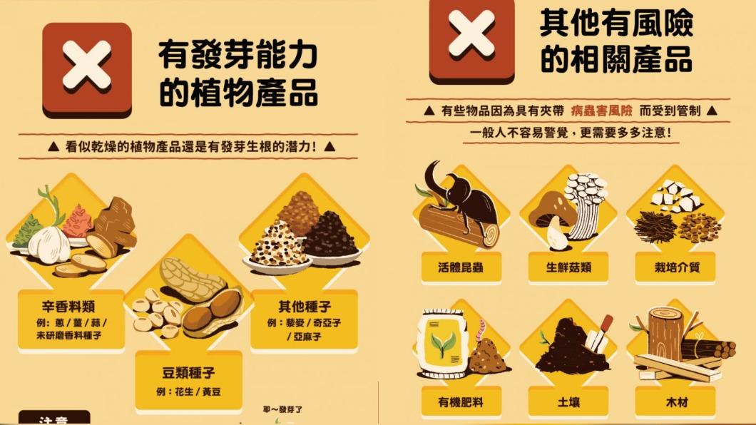 有些種子產品有發芽的可能性,因此還是要多加注意。(圖/翻攝自動植物防疫檢疫局-防疫小尖兵 臉書)