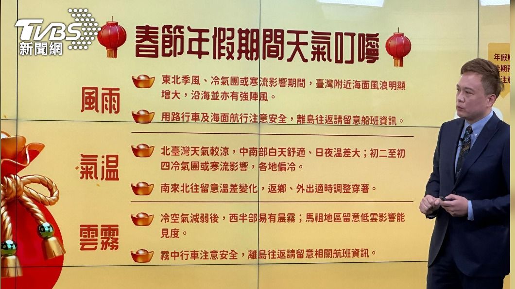 春節期間北台灣天氣較涼。(圖/記者張良瑜攝)