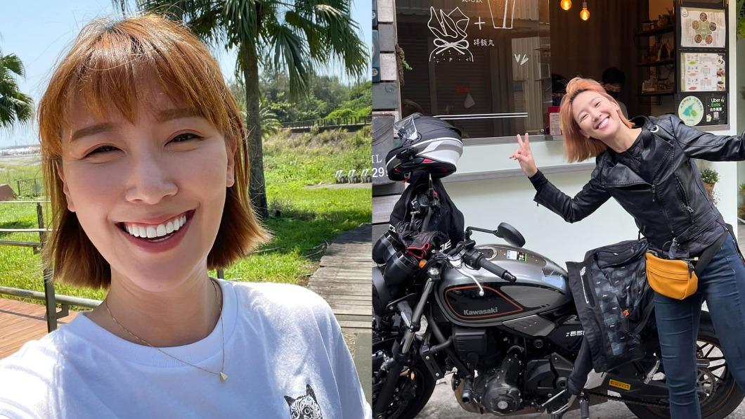 李懿入手人生第一輛重機後，就瘋狂愛上騎車追風的樂趣。（圖／翻攝自李懿臉書）