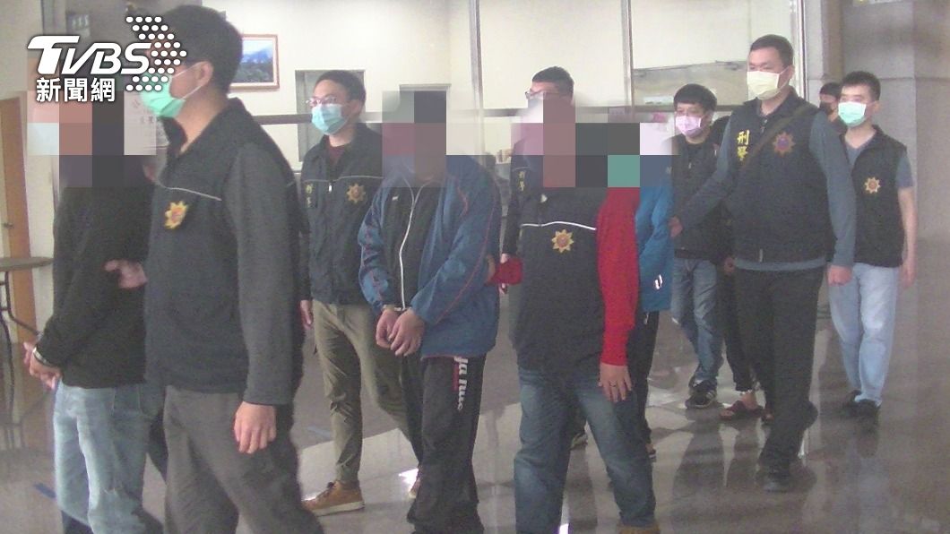 葉男等7人遭逮。(圖/TVBS)