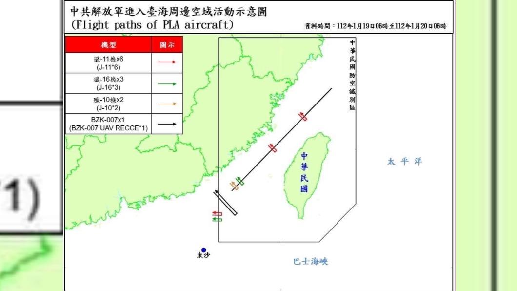 國軍面對共機侵擾，隨時嚴密監控。（圖／國防部提供）