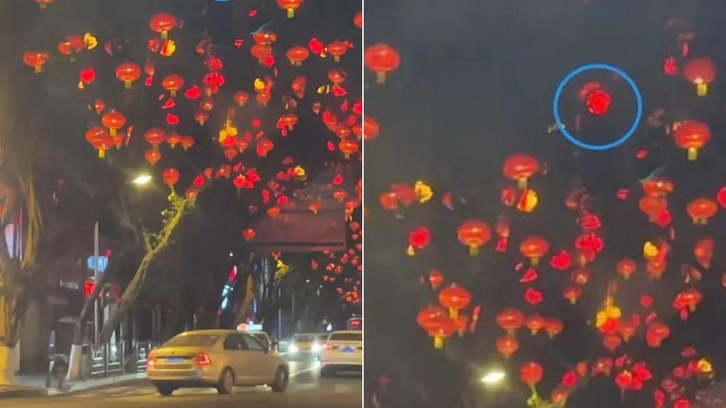 四川街頭掛滿紅燈籠駕駛找嘸紅綠燈 網友諷:大家來找碴