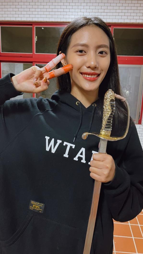 黃珮琪磨破手皮還是繼續練。(圖/凱渥提供)
