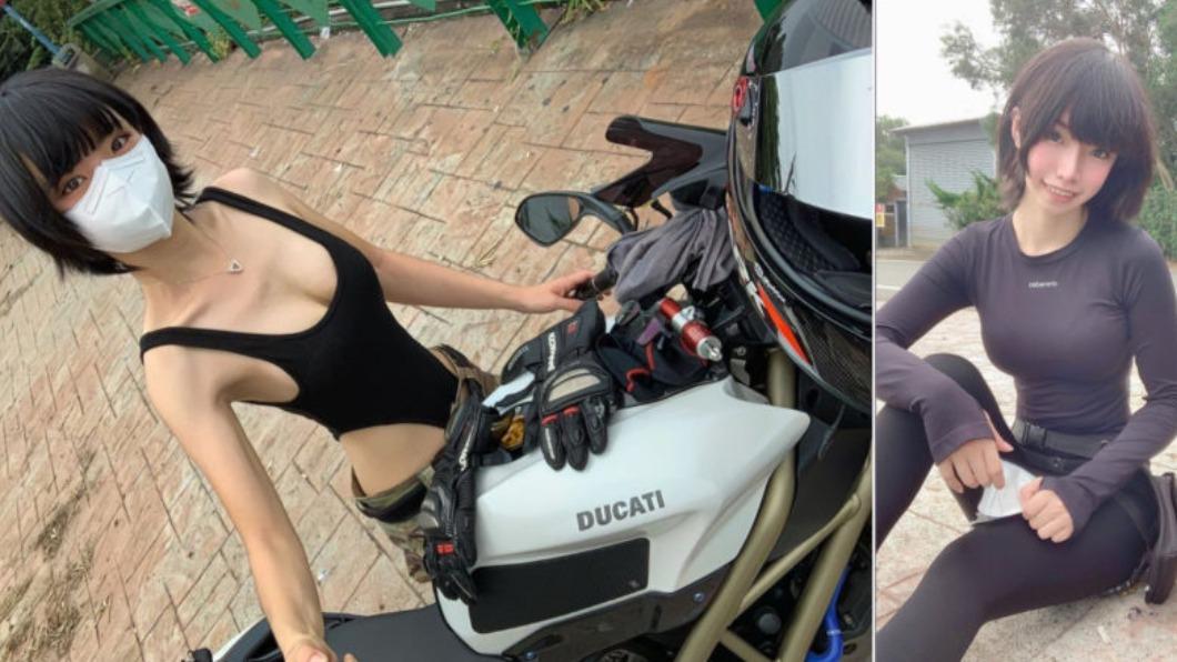 Ducati短髮正妹李妍。(圖/翻攝自李妍IG)